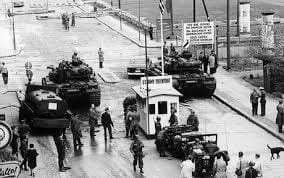 US and Sovient tanks, 'Checkpoint Charlie', Berlin